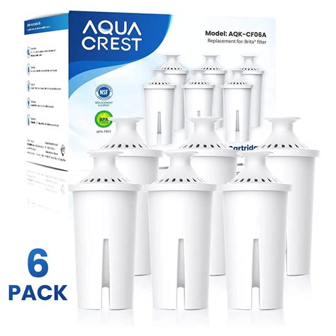 Aqua Crest Replacement Water Filters For Brita Nsf Certified Packs