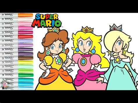 Rosalina And Peach Coloring Pages