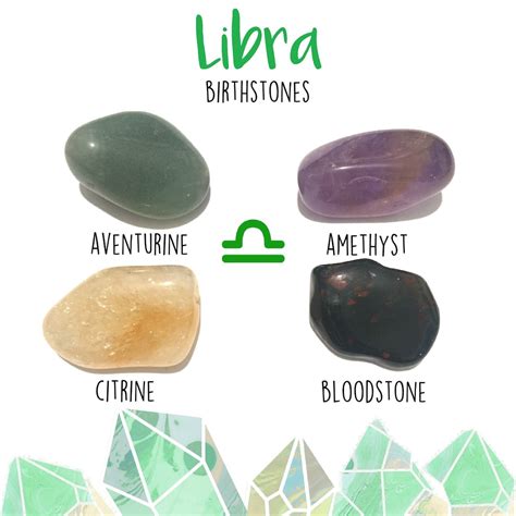 Libra Birthstone Gemstone Kit 23 September 22 October 4 Tumbled Stones