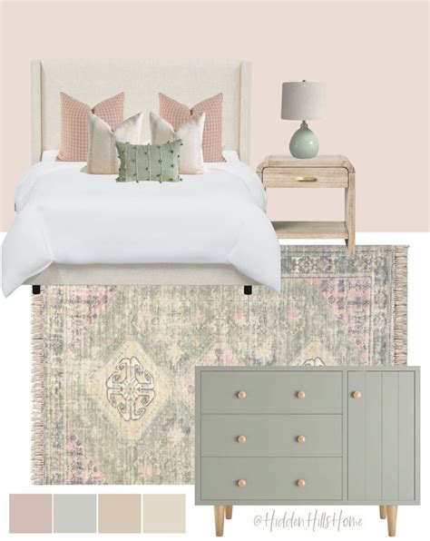 Upholstered Low Profile Standard Curated On LTK Sage Green Bedroom