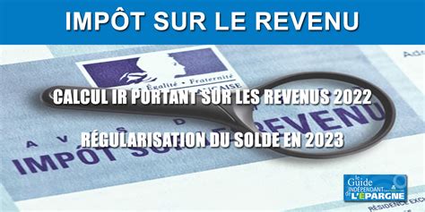 Imp T Portant Sur Les Revenus Calculette Simplifi E En