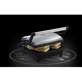 Russell Hobbs In Panini Press Grill And Griddle Stainless