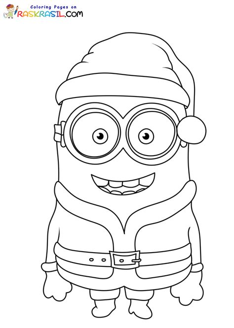 Disegni Di Natale Minion Da Colorare