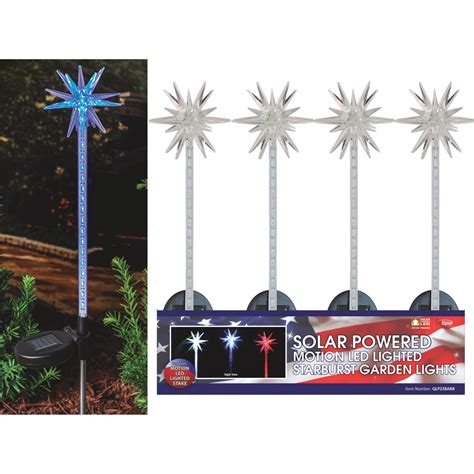 Alpine Solaris Starburst Solar Stake Light Lawn Ornament 20 Pack