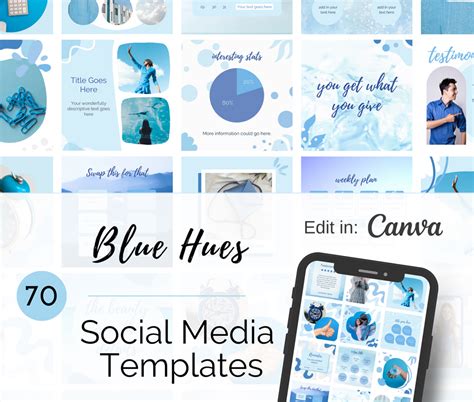 Blue Instagram Post Canva Templates The Creatives Desk