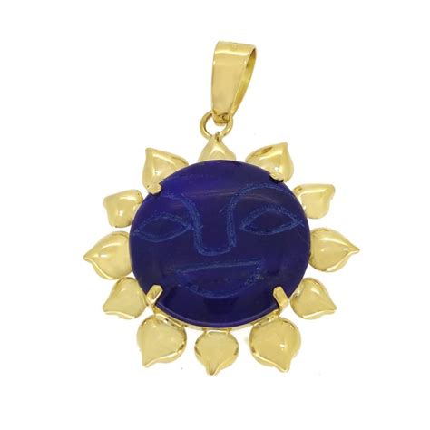 Carats Or Jaune Pendentif Ct Lapis Lazuli Catawiki