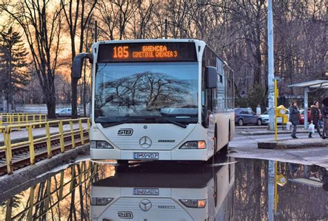 B365 Linia autobuzului 185 cel mai scurt traseu STB din București și