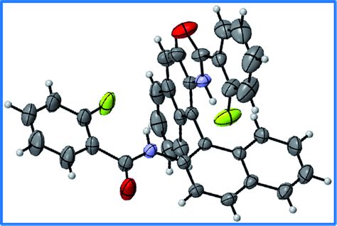 The Structure Of Molecule 1 Determined From A Single Crystal XRD Study