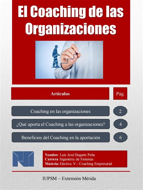 El Coaching De Las Organizaciones By Luis Dugarte Issuu