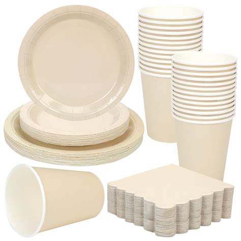 Amazon Ziliny 150 Pcs Disposable Paper Party Dinnerware Supplies