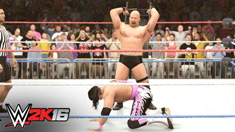 Stone Cold Steve Austin Vs Bret Hart WWE 2K16 2K Showcase