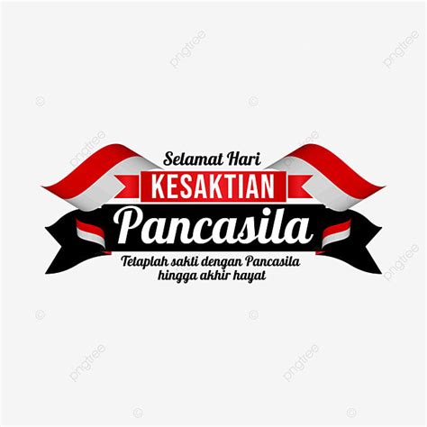 Pancasila Days Vector Hd PNG Images Lettering Of Pancasila Sanctity