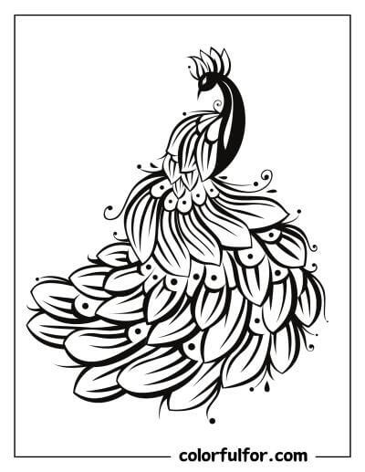 23 Beautiful Peacock Coloring Pages Free Pdf Printables Colorfulfor