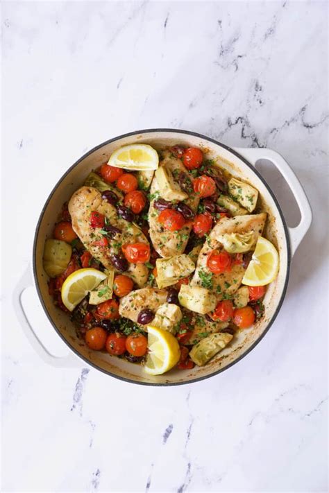 Easy Skillet Mediterranean Chicken Recipe From A Chef S Kitchen