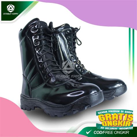 Jual Sepatu PDL TNI AD Kilap Security Satpam Polisi Sepatu Boots Pria