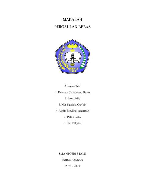 Makalah Tentang Pergaulan Bebas Makalah Pergaulan Bebas Disusun Oleh