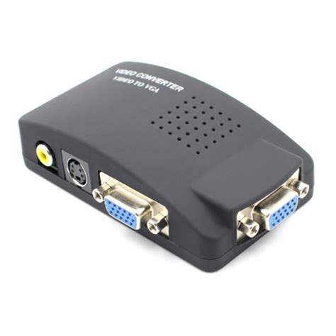 Av To Vga Adapter Rca Vga Converter Pc Rca Composite S Video Av Input To Pc Q4m3 Ebay