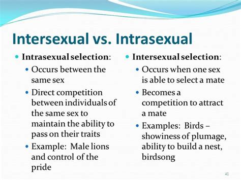 Intrasexual Selection