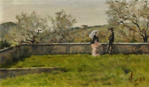 Silvestro Lega Scena in giardino Società di Belle Arti Art gallery