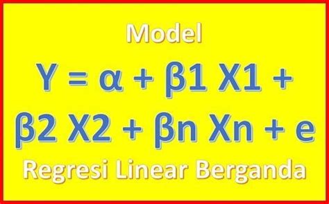 Ariya Konsultan Regresi Linear Berganda Beserta Contoh Penjelasan Dan Tutorialnya Arwira News