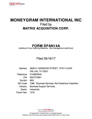 Fillable Online MATRIX ACQUISITION CORP Fax Email Print PdfFiller