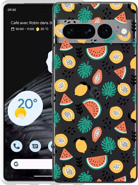 Cazy Hoesje Geschikt Voor Google Pixel Pro Tropical Fruit Bol