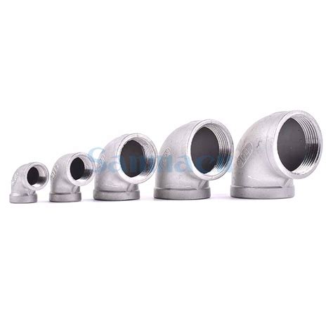 18 To 2 Bsp Female 304 Stainless Steel 90 Degree Elbow Connector Pipe Fitting Ebay