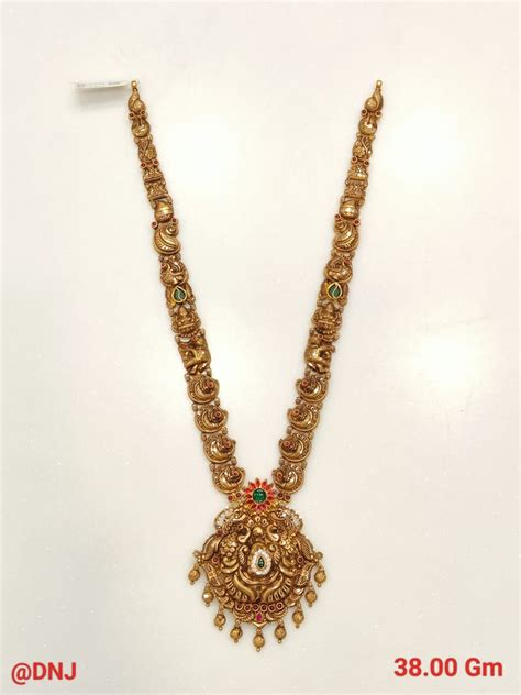 Pin By P Raj Seervi On Gold Antique Long Har Neck Pieces Jewelry