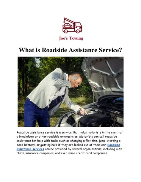 Ppt What Is Roadside Assistance Service Powerpoint Presentation Free Download Id 11665790