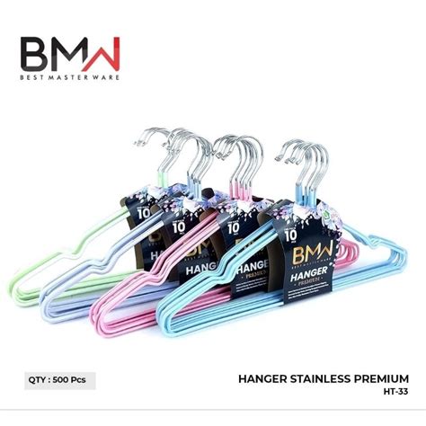 Jual Hanger Kawat Stainless Gantungan Baju Isi Pcs Paket Hemat