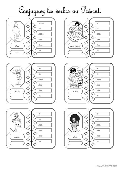 Present De Lindicatif 2 Francais Fle Fiches Pedagogiques Images