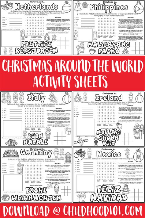 Celebrate Christmas Around The World Printable Activities And Resources