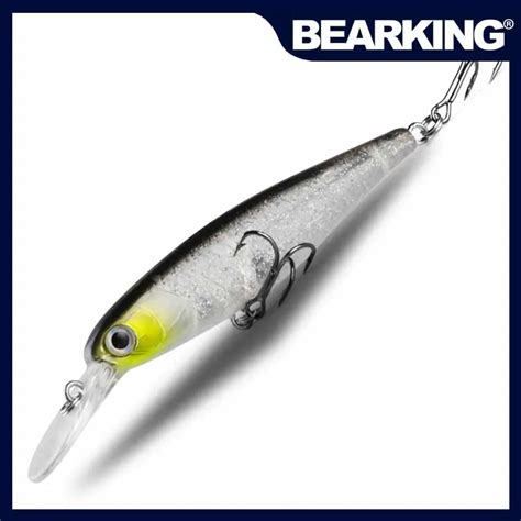 BEARKING 61mm 4 6g 3D Eyes With 2 Hooks Jerkbait Plastic Bait