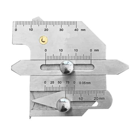 MESURE ÉPAISSEUR JAUGE Soudure Jauge 62 62mm Acier Inoxydable Plus