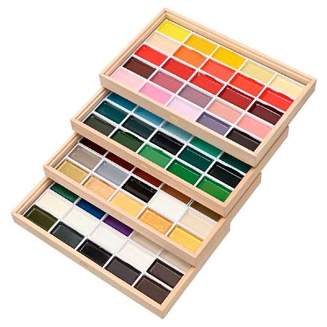 Gansai Acuarela Godet Caja Madera Surtido Colores