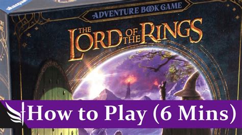 How To Play The Lord Of The Rings Adventure Book Game