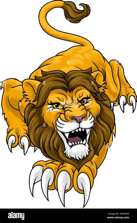 Roaring Lion Stock Vector Images Alamy