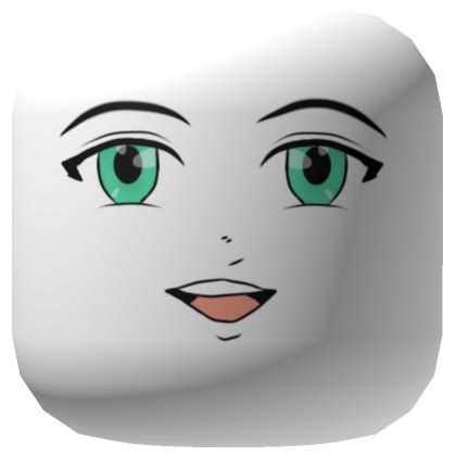 Roblox Anime Face Digital Illustration Expressive Eyes PNG Cutout | PNG All