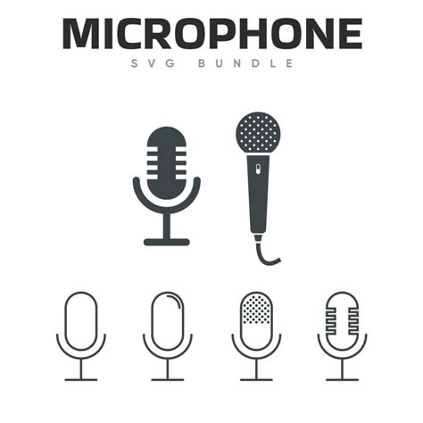 Microphone SVG MasterBundles