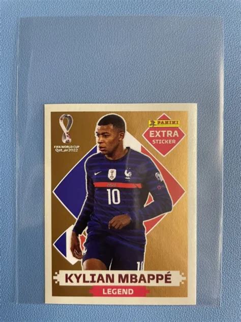 PANINI FIFA WORLD Cup Qatar 2022 Kylian Mbappe Legend Extra Sticker