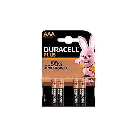 Pila Alcalina Duracell Plus AAA 4u