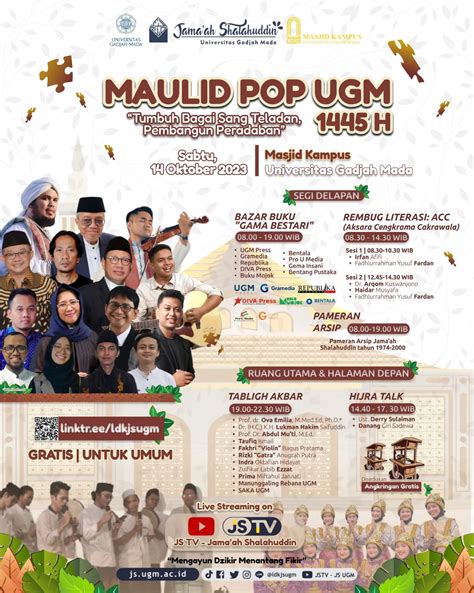 Maulid Pop UGM 1445 H Menelusuri Kearifan Nusantara Dalam Karya Dan