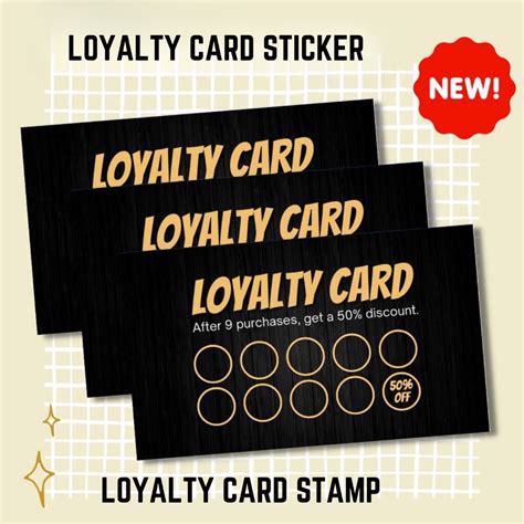 Loyalty Card Sticker Stamp Loyalty Stickers Shopee Philippines