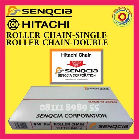 Jual Roller Chain Rs Double Hitachi Senqcia Original Rantai Japan