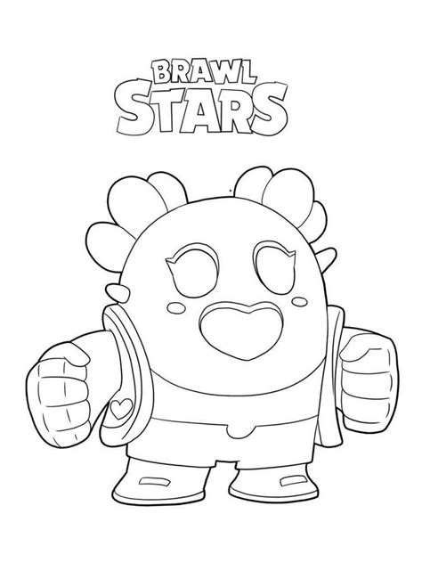 Spike Brawl Stars Desenho Para Colorir