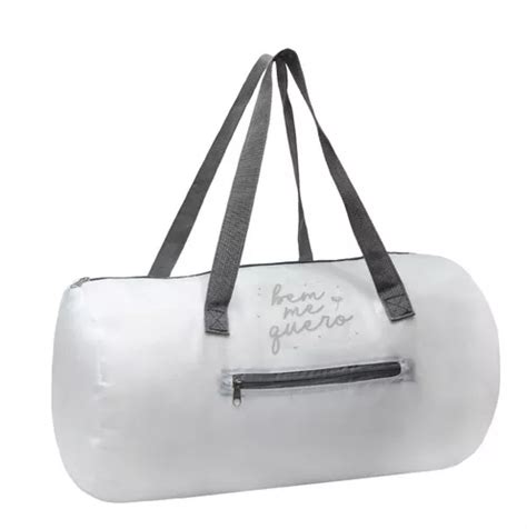 Bolsa Esportiva Feminina Dobr Vel Academia Viagem Ideiaz Cor Branco