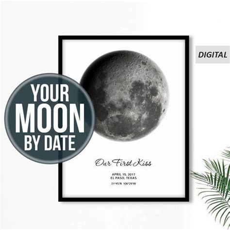 Personalized Moon Phase Custom Moon Phase Moon Print Custom Etsy