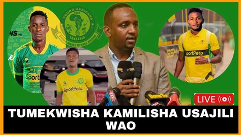 LIVE INJINIA HERSI ATHIBITISHA WACHEZAJI WALIOKAMILISHA USAJILI