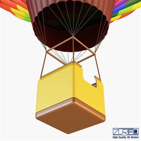 Hot Air Balloon V 1 3d Model By Zurel