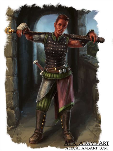 Human Fighter Rpg Stock Art Alec Adams Art